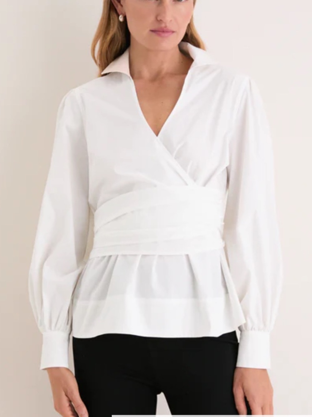 Tuckernuck Faux Wrap Blouse